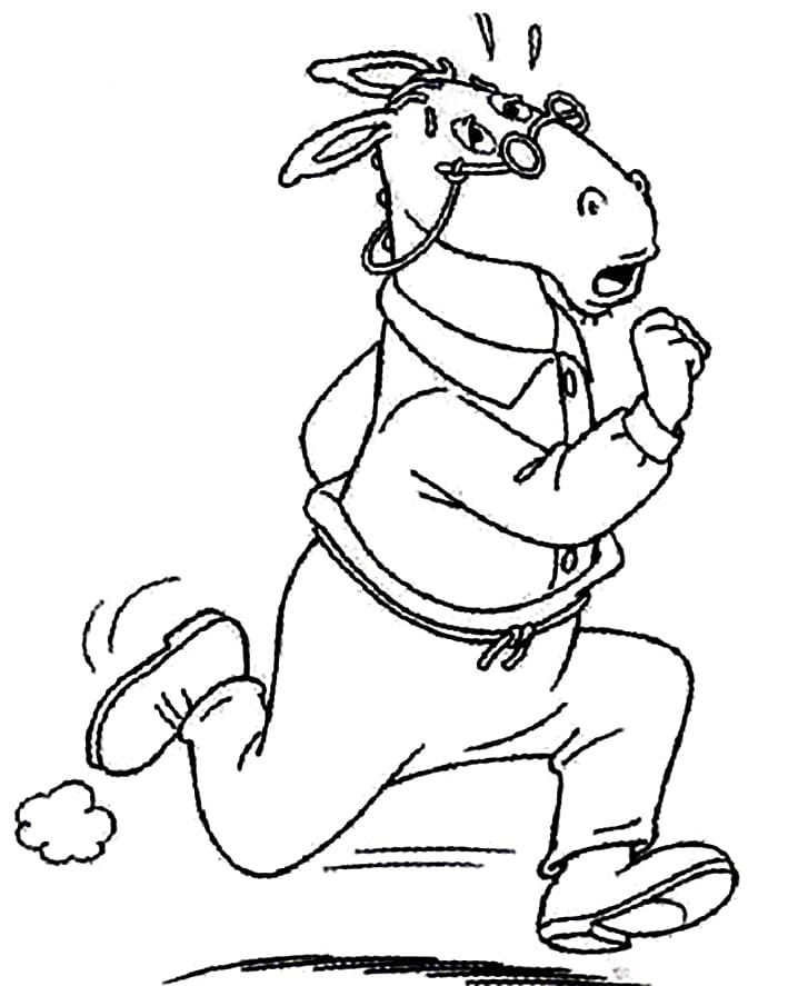 Desenho Conselheiro Correndo para Colorir