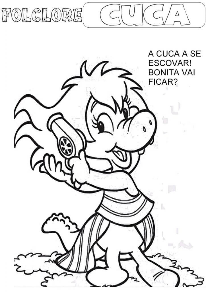 Desenho de Cuca Imprimivel Pdf para Colorir
