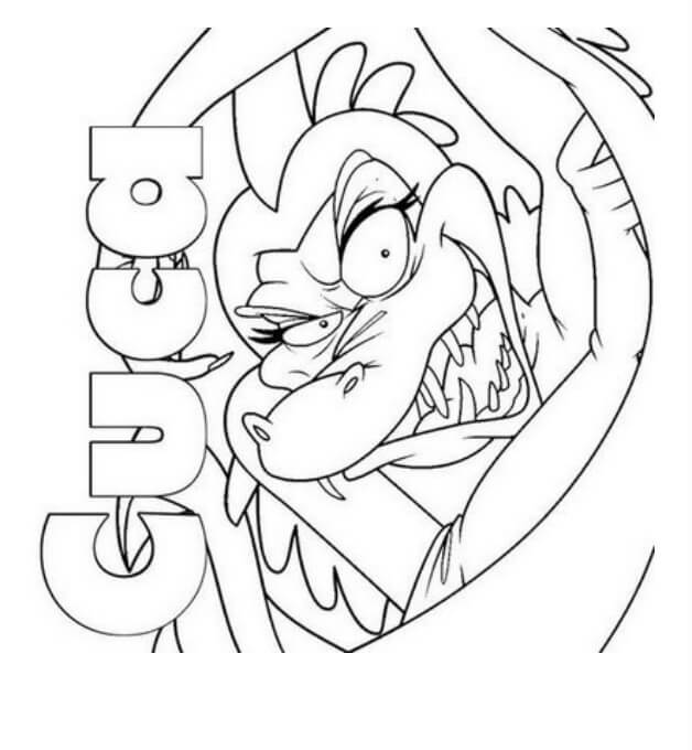 Desenho de Cuca Pdf Grátis para Colorir