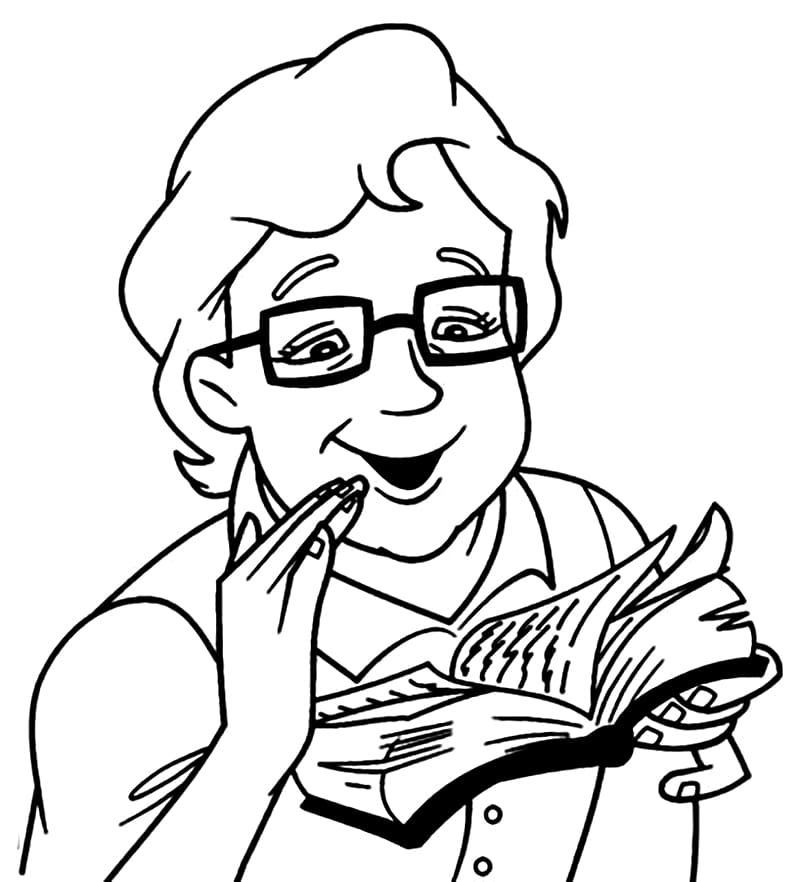 Desenho de Dona Benta Imprimivel para Colorir