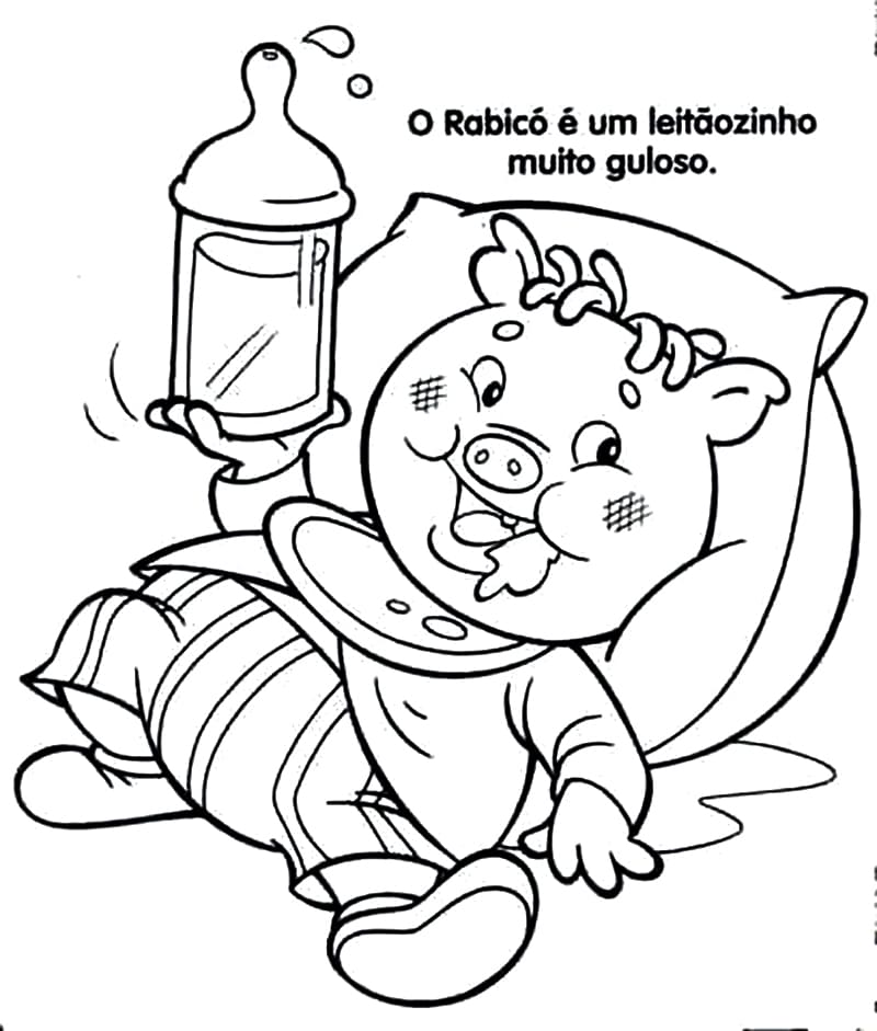 Desenho de Marques de Rabico para Colorir Pdf Grátis