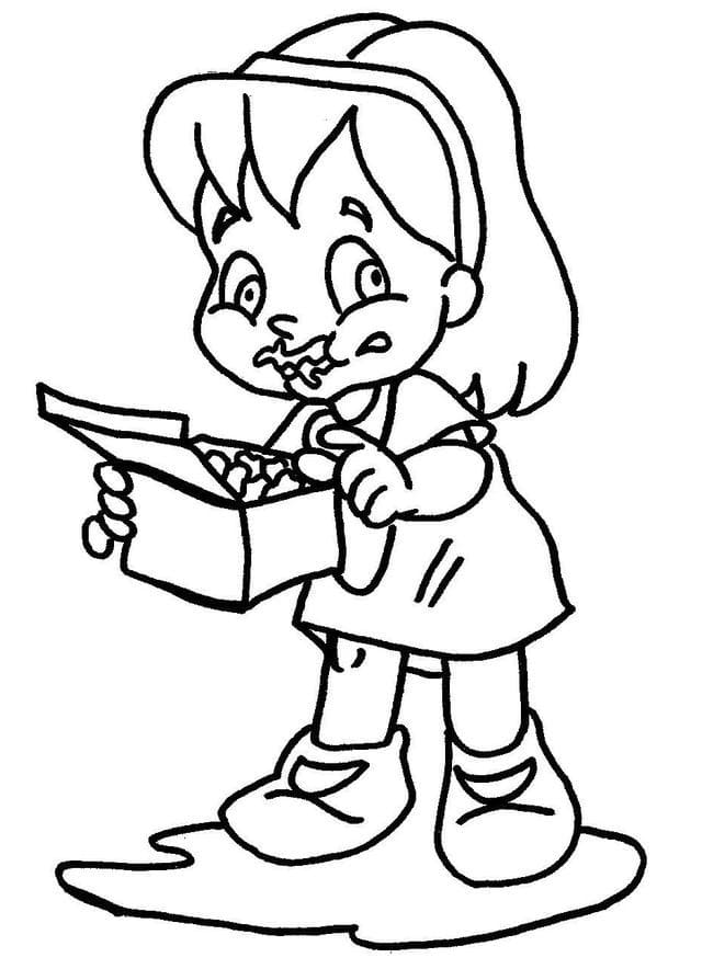 Desenho de Narizinho Download para Colorir