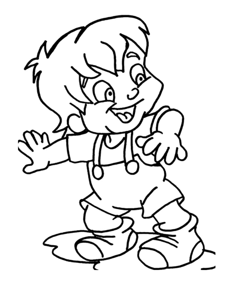 Desenho de Pedrinho Download para Colorir
