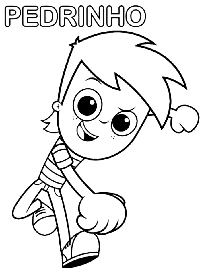 Desenho de Pedrinho Grátis para Colorir