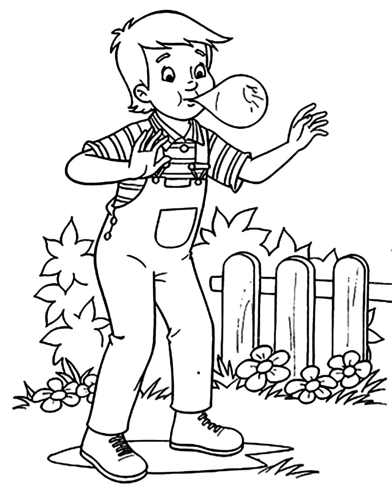 Desenho de Pedrinho Pdf para Imprimir e Colorir