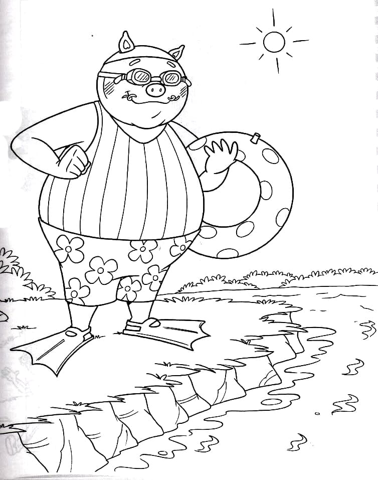Desenho de Rabico Imprimivel para Colorir