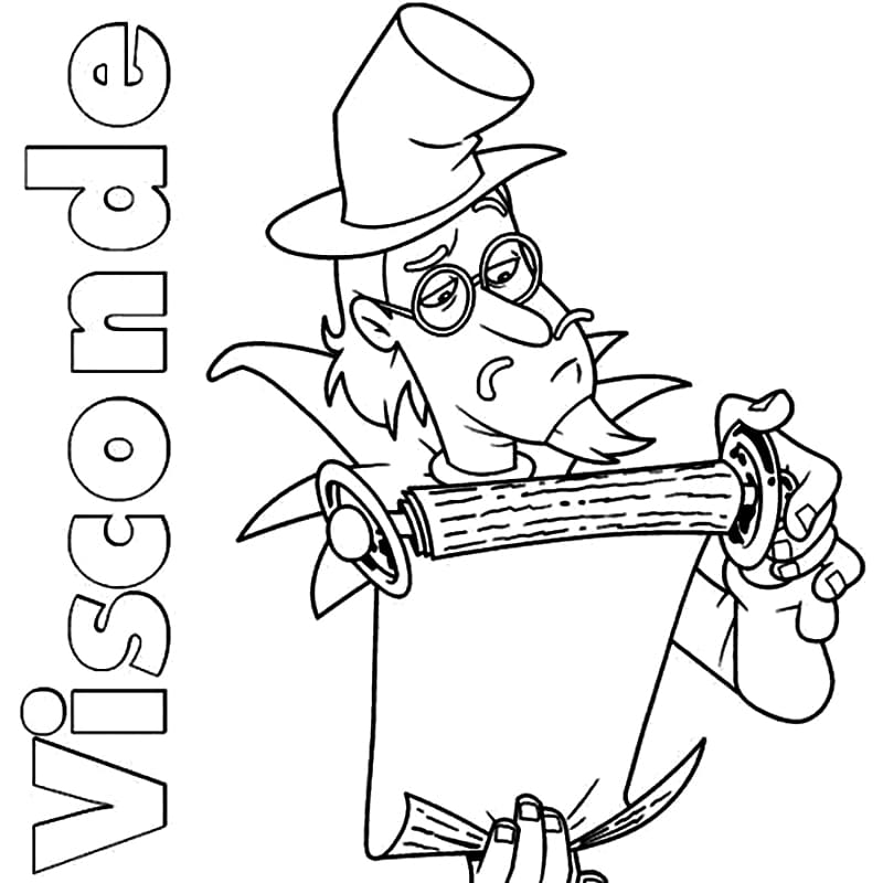 Desenho de Visconde de Sabugosa Imprimivel para Imprimir e Colorir