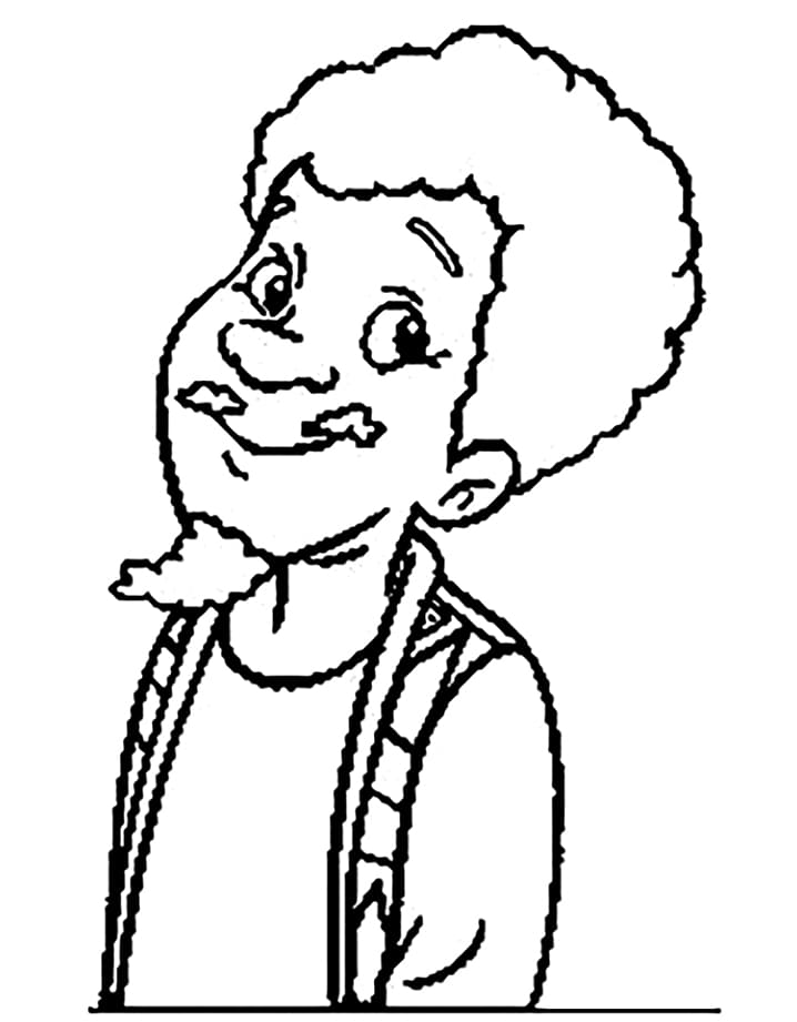 Desenho do Tio Barnabé para Colorir com Tinta Guache