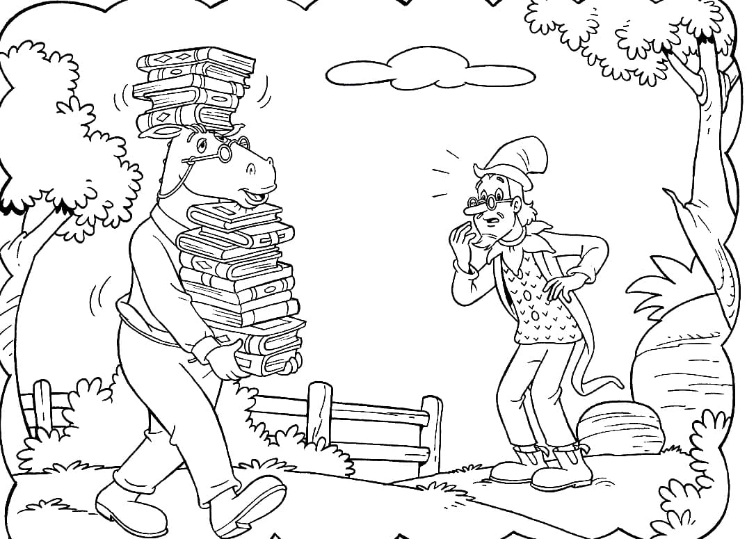 Desenho Wisconde e Conselheiro para Colorir