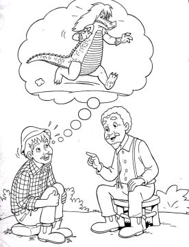 Desenho Zé Carijo e Tio Barnabé para Colorir
