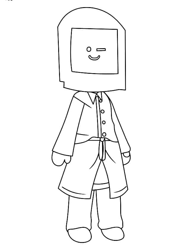 Desenho de Skibidi Toilet Tv Man para Colorir