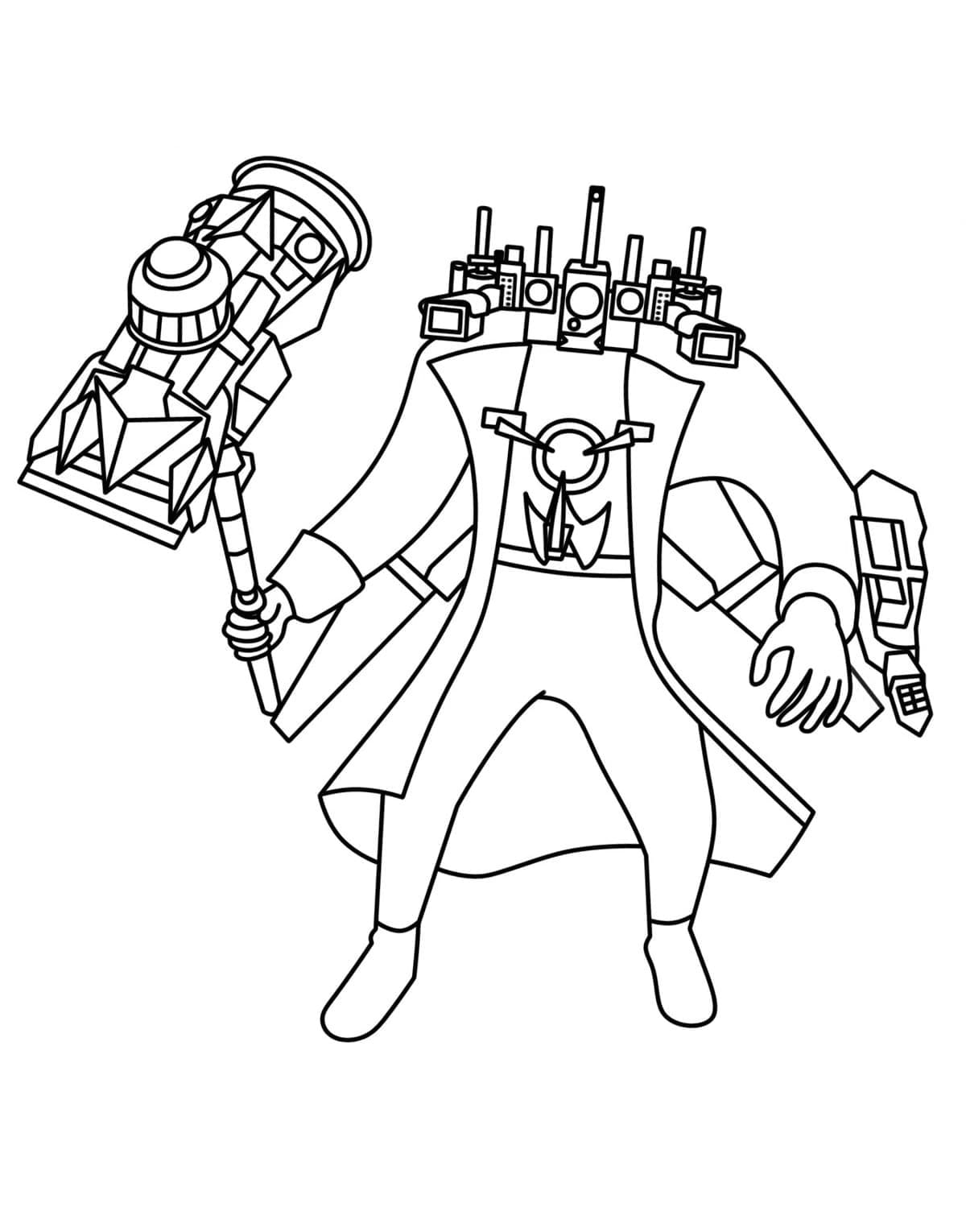Desenhos de Skibidi Toilet para Colorir