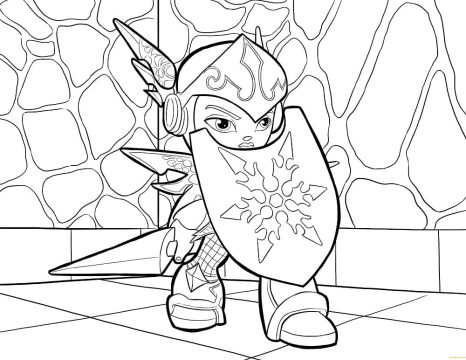 Desenho Skylanders Chill Imprimir e Colorir
