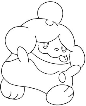 Desenho de Pokemon Slurpuff Imprimível para Colorir