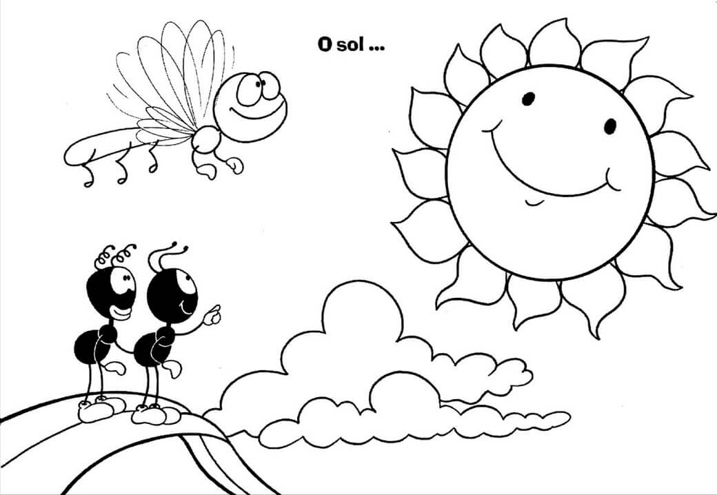 Desenho de Smilinguido Atividade Bíblica para Colorir com Lápis de Cor