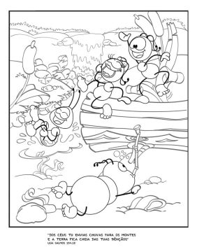 Desenho de Smilinguido bíblico para Colorir Online Pdf