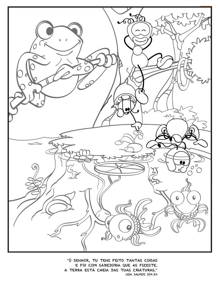 Desenho de Smilinguido da Bíblia para Colorir e Baixar Pdf