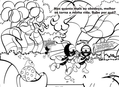 Desenho de Smilinguido da bíblia para Imprimir e Colorir