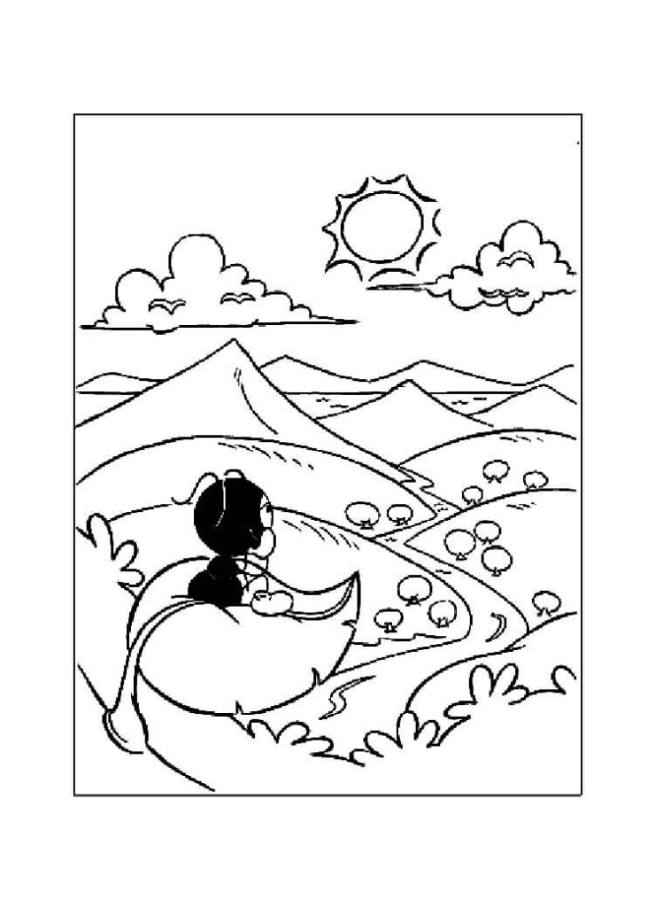 Desenho de Smilinguido da Bíblia para Imprimir em Pdf