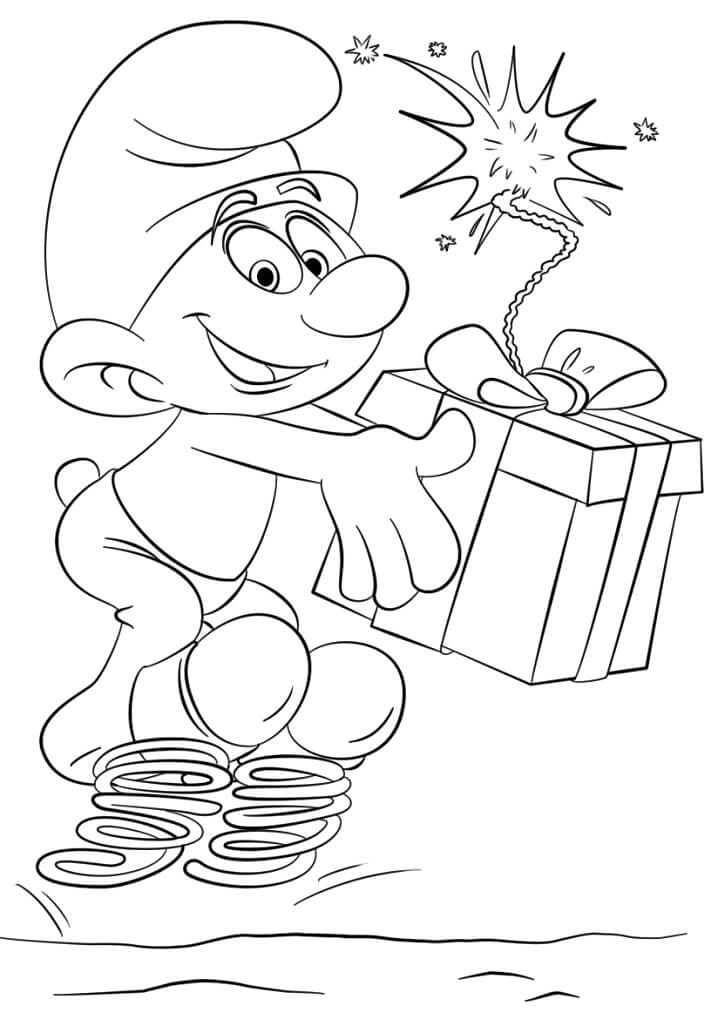 Desenho de Smurf Desastrado para Imprimir Imprimivel