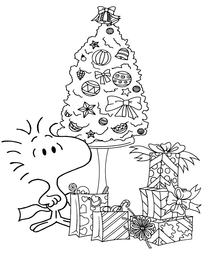 Desenho Feriado em Woodstock para Colorir