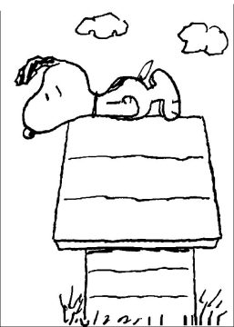 Desenho de Snoopy para Imprimir Imprimível Pdf