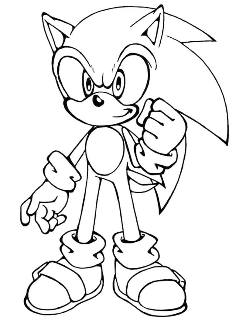 Desenho do Filme do Sonic para Colorir e Imprimir