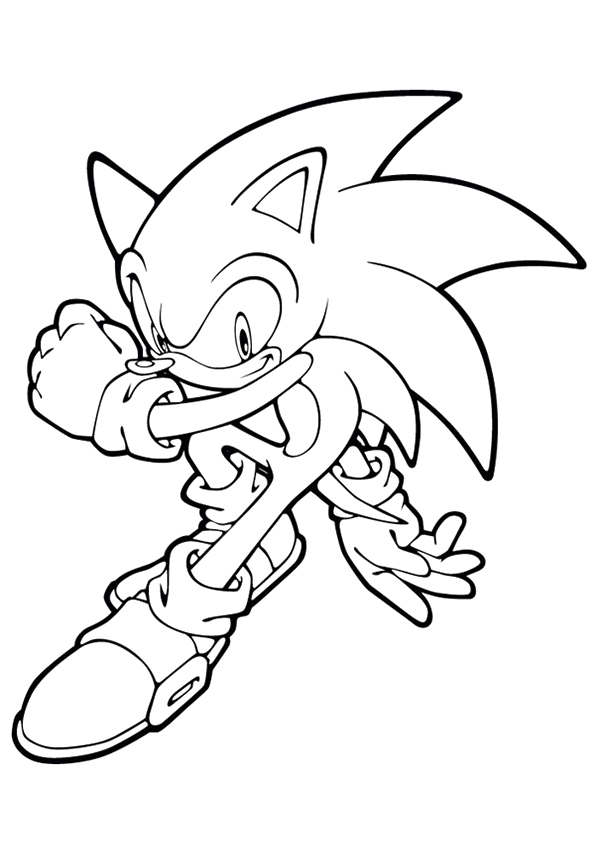 Desenho do Sonic do Mega Drive para Colorir