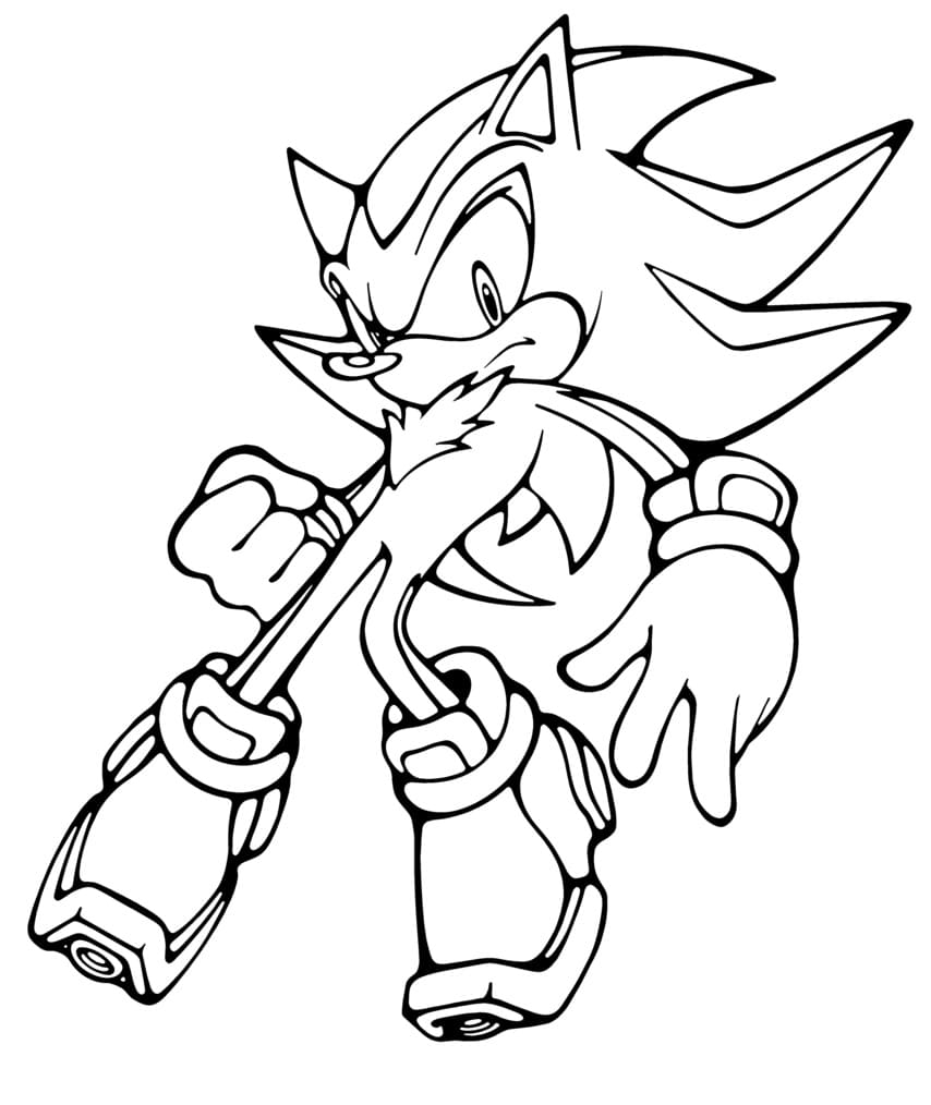 Desenho Sonic em Pdf para Baixar
