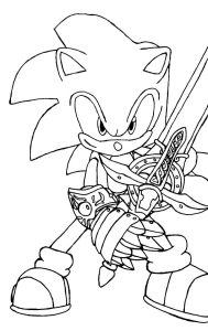 Sonic para Colorir