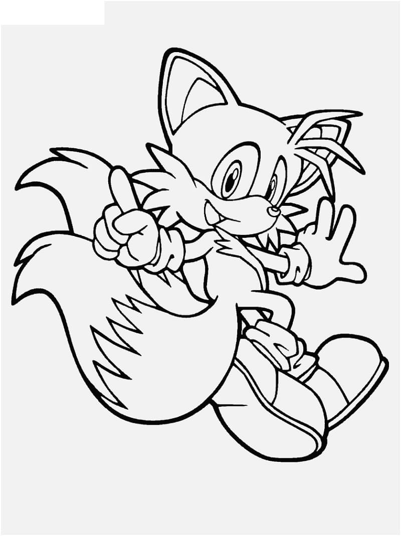 Desenho Tails de Sonic para Baixar