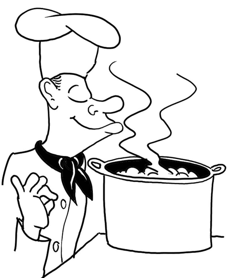 Desenho de Sopa Grátis para Colorir