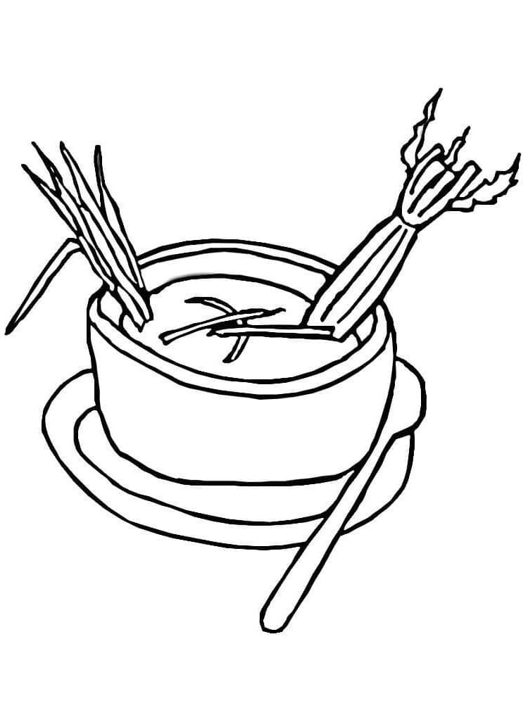 Desenho de Sopa Imprimivel Pdf para Colorir