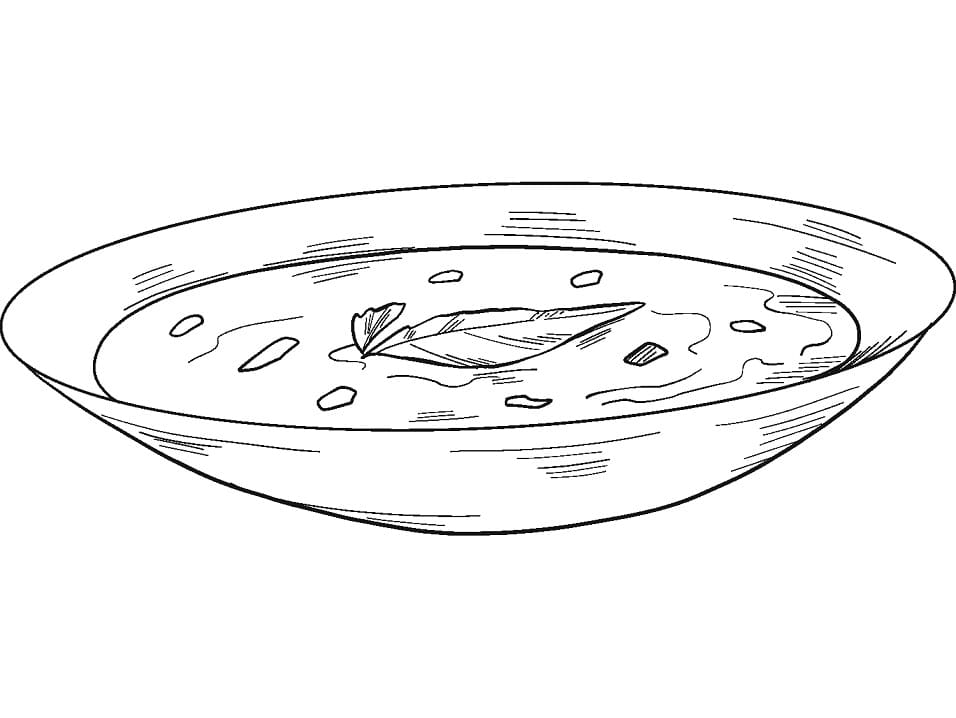 Desenho de Sopa para Imprimir Download