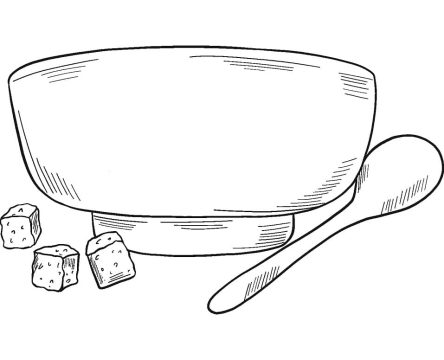 Desenho de Sopa para Pintar Pdf grátis