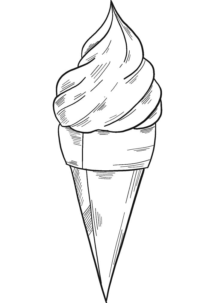 Desenho de Sorvete para Imprimir Pdf Grátis