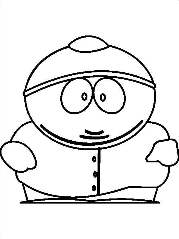 Desenho Eric Cartman de South Park para Colorir
