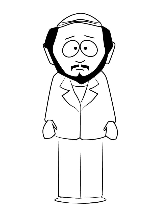 Desenho Gerald de South Park para Colorir