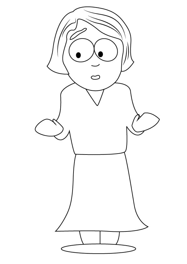 Desenho Linda de de South Park para Colorir