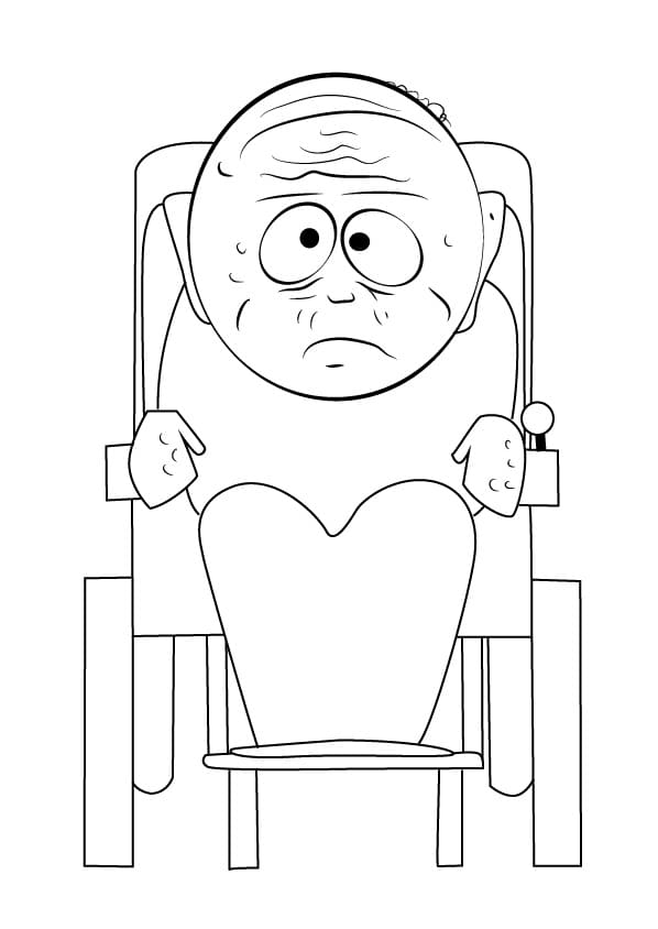 Desenho Marvin de South Park para Colorir