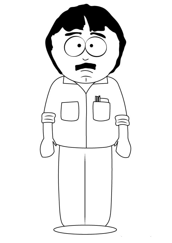 Desenho Randy de South Park para Colorir