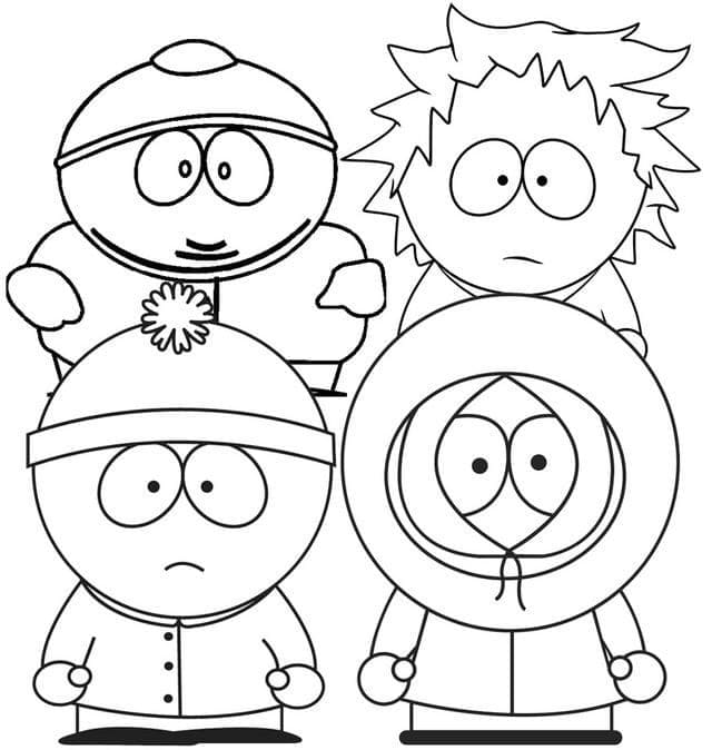Desenho South Park 1 para Colorir
