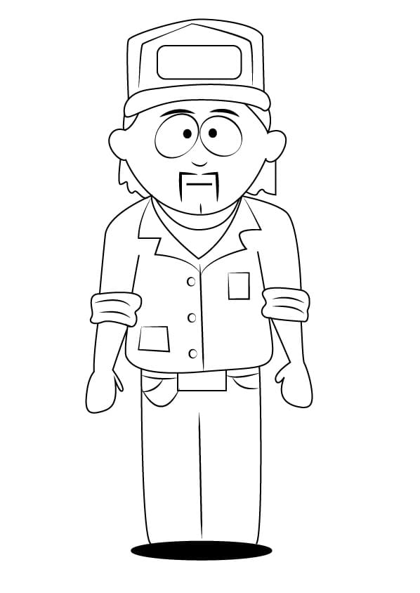Desenho Stuart de South Park para Colorir