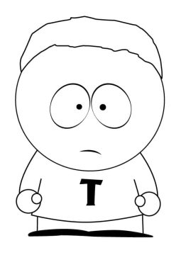 Desenho Token de South Park para Colorir