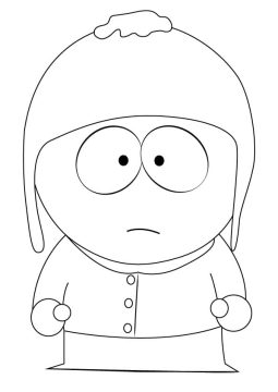 Desenho Tucker de South Park para Colorir