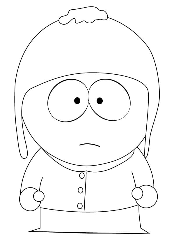 Desenho Tucker de South Park para Colorir