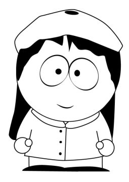 Desenho Wendy de South Park para Colorir