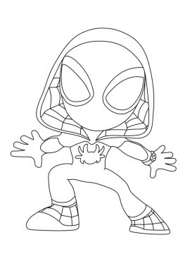Desenho para Pintar de Spidey