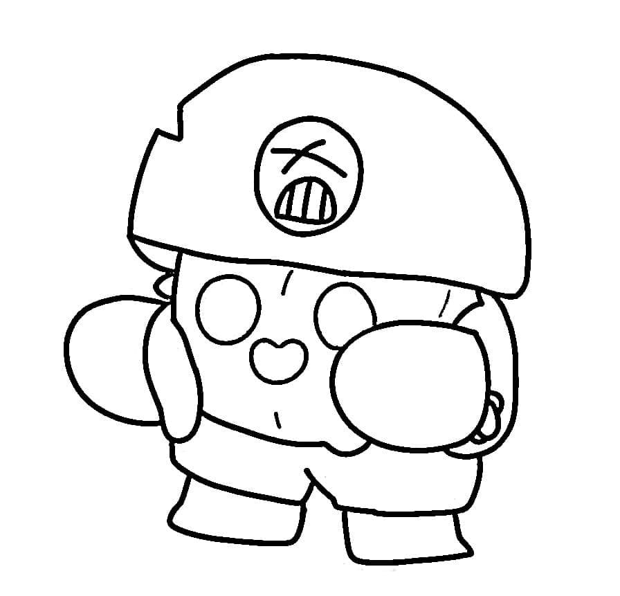 Desenho de Spike Brawl Stars 3 para Colorir