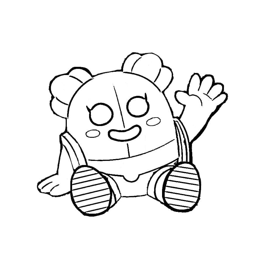 Desenho de Spike Brawl Stars 6 para Colorir
